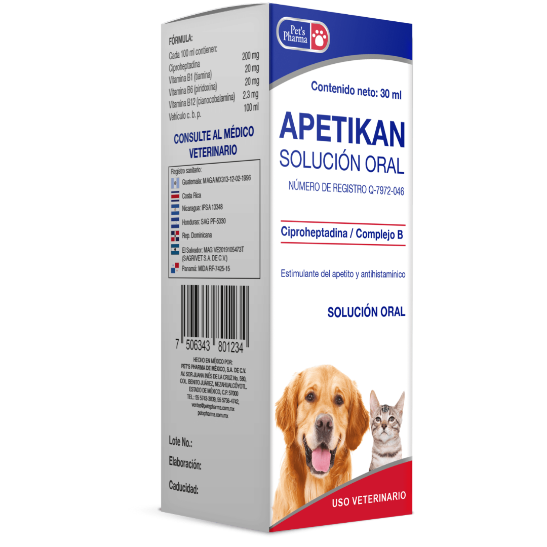 Productos Apetikan Solución Oral 30ml - Pet's Pharma Correcto Productos Apetikan Solución Oral 30ml - Pet's Pharma Correcto